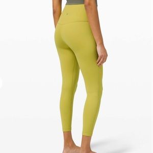 Lululemon Align Pant 25" Yellow Pear LIKE NEW